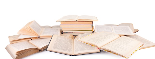 shutterstock_127740914 Pile of Open Books