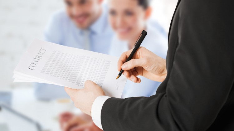 signing contract