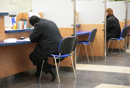Bank visitors