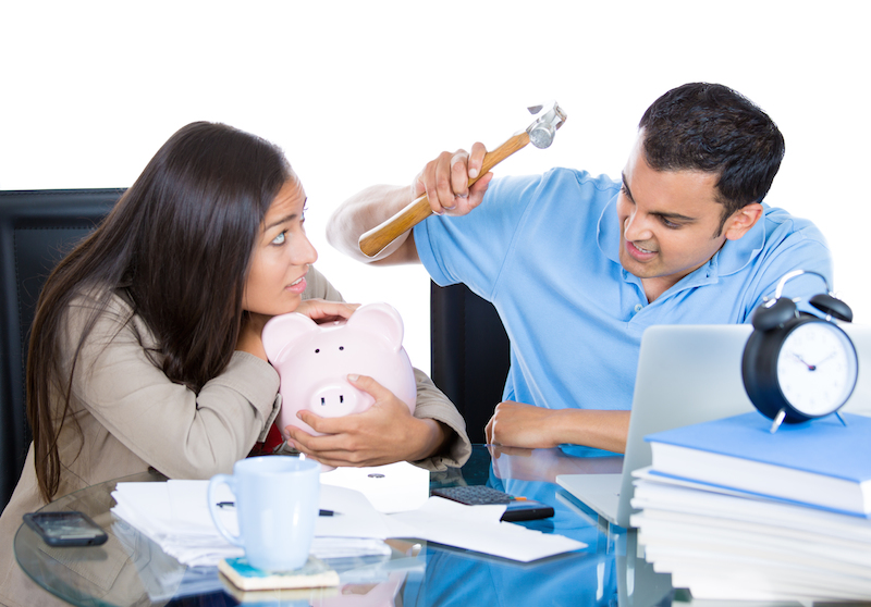 Couple with bank