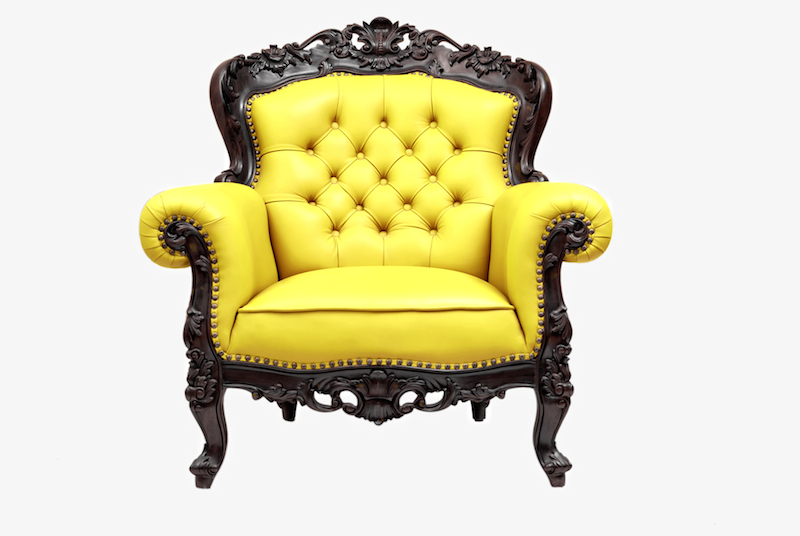 yellow armchair