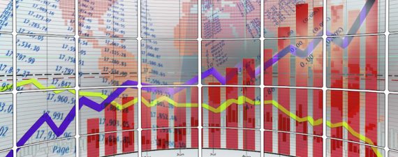 Stock market chart