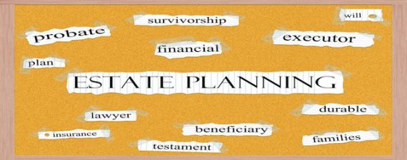 Estate planning corkboard