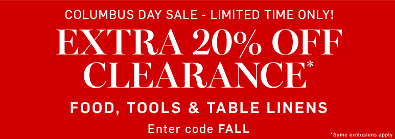 Columbus Day Sale at Williams-Sonoma