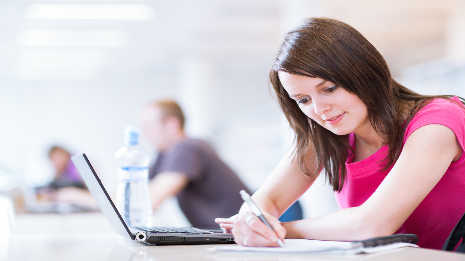 Woman studying