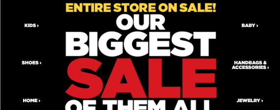Entire Store on Sale at J.C. Penney