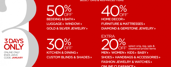 January Sale at J.C. Penney