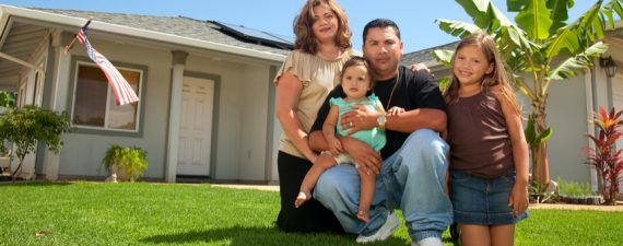 Hispanic family portrait.