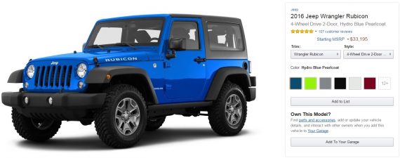 Amazon Launches Car Comparison Site