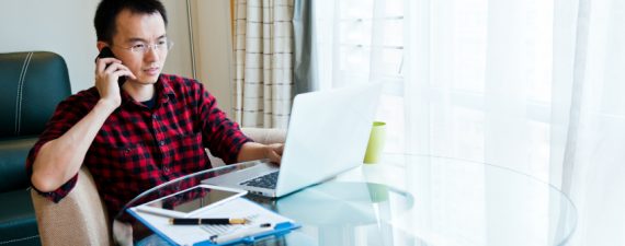 working at home