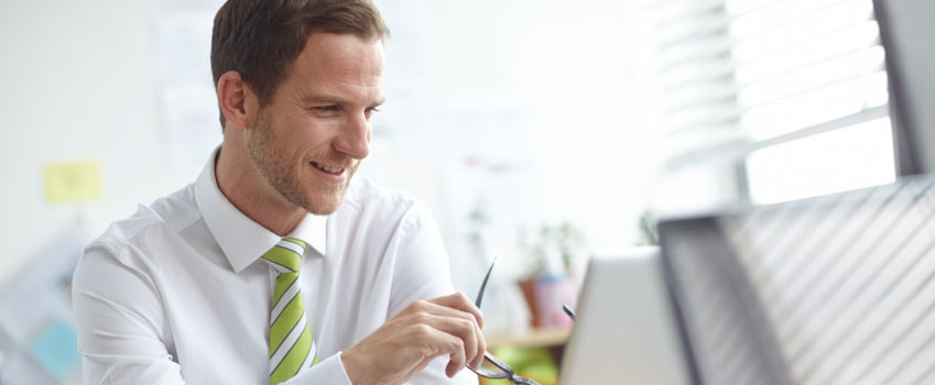 Gentleman buying stocks