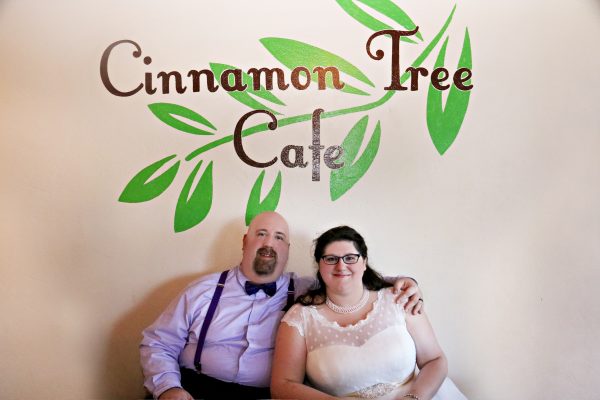 Matthew and Brittany held their reception at the coffee shop where they had their third date. Cost for the venue, 30 guests, on-site food and drink: $770.