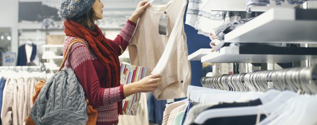 women shopping think credit card