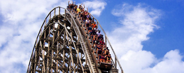 El Toro roller coaster in Six Flags